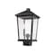 Z-Lite Beacon 2 Light Outdoor Post Mount Fixture, Oil Rubbed Bronze & Clear Beveled 568PHBS-ORB - alternate 5
